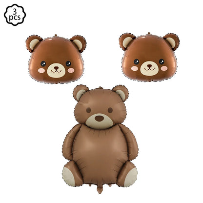 Premium Teddy Bear Birthday Balloon Decoration Set