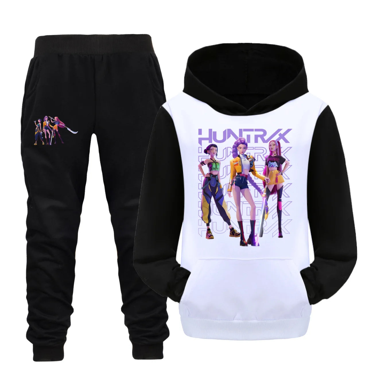 Glomexia Cartoon Hoodie Set – Teen Autumn Streetwear