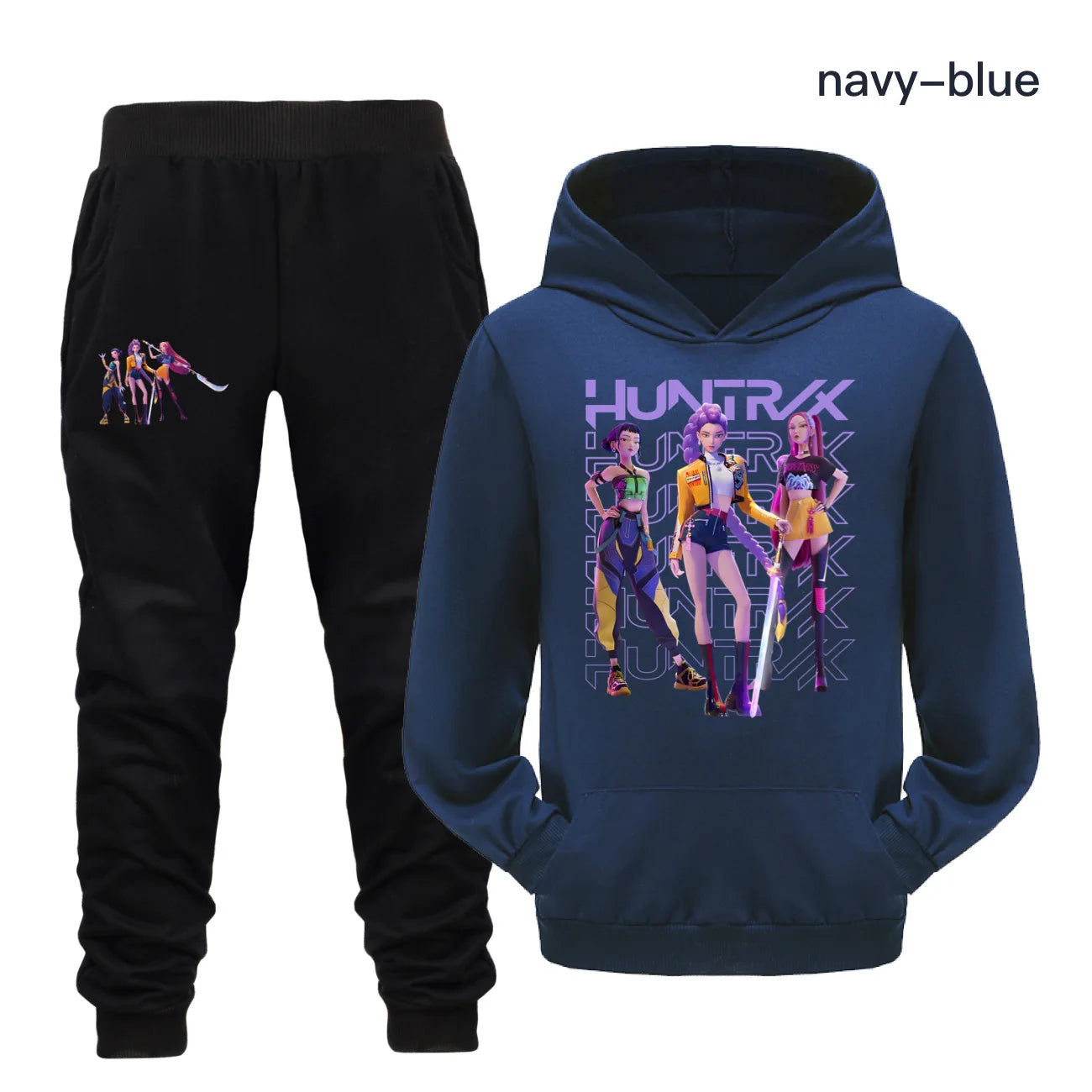 Glomexia Cartoon Hoodie Set – Teen Autumn Streetwear