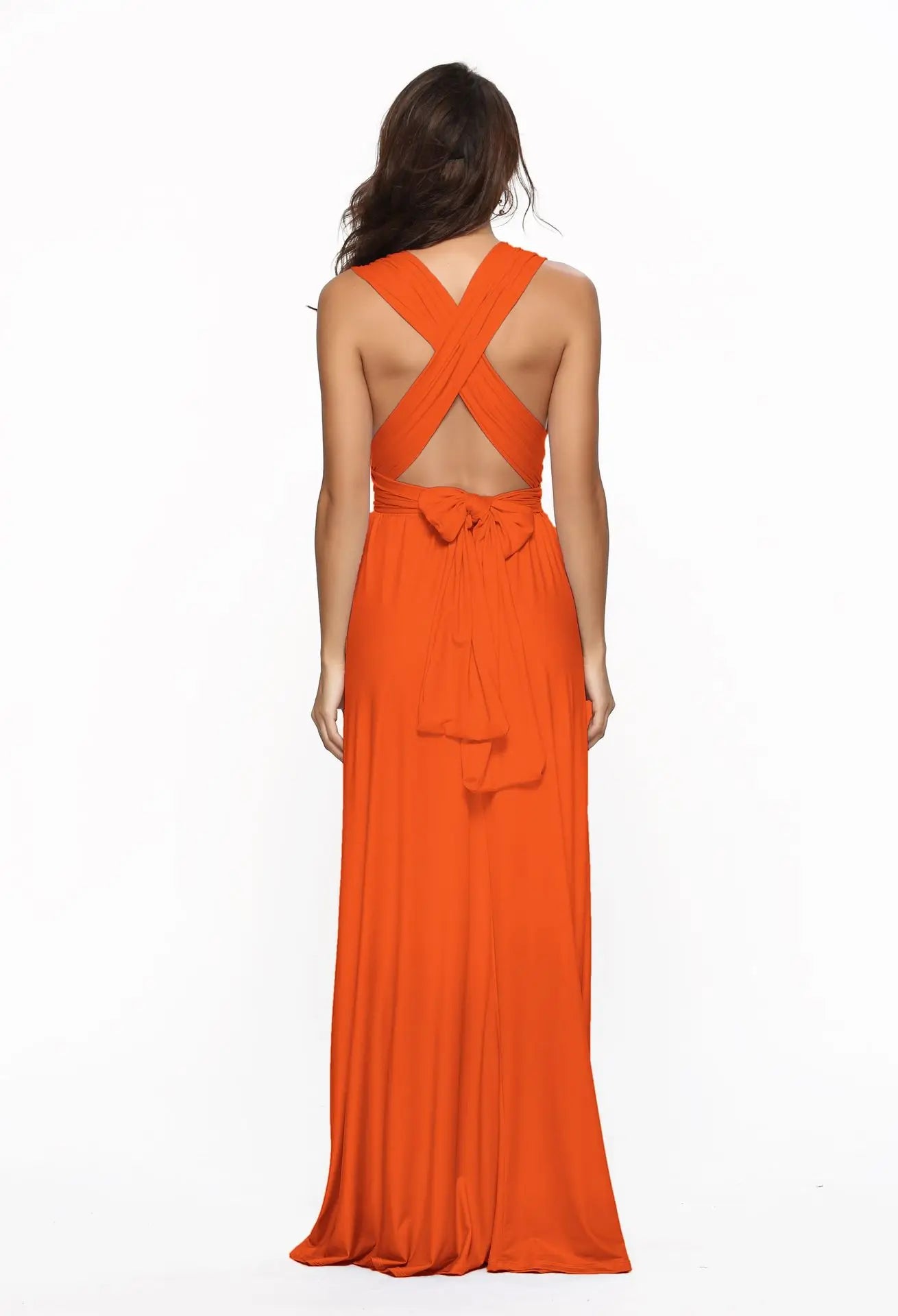 Women’s Multiway Wrap Maxi Dress – Convertible Boho Party Gown