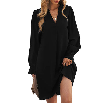 💃 Elegant V-Neck Mini Dress for Women