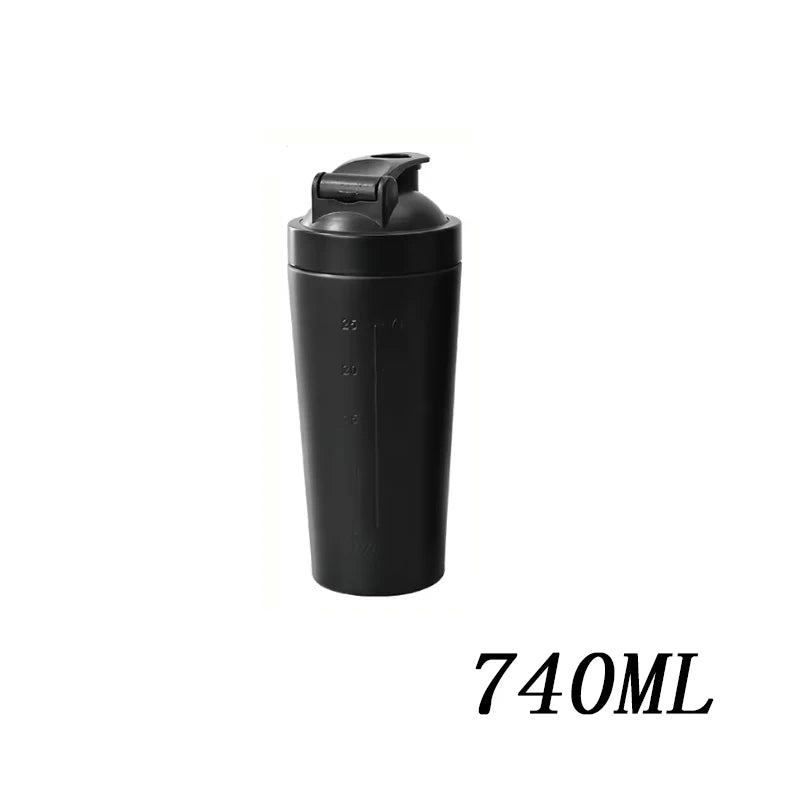 🥤 Stainless Steel Protein Shaker Bottle – Leak Proof Gym Fitness Cup
