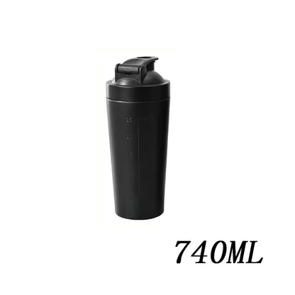 🥤 Stainless Steel Protein Shaker Bottle – Leak Proof Gym Fitness Cup