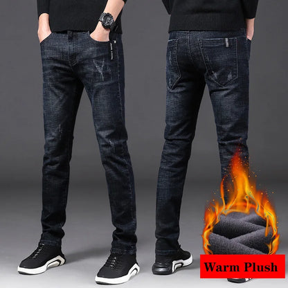 👖🔥 Glomexia Men’s Winter Thermal Fleece Jeans