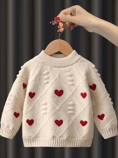 Girls Knitted Sweater Top – Spring & Fall