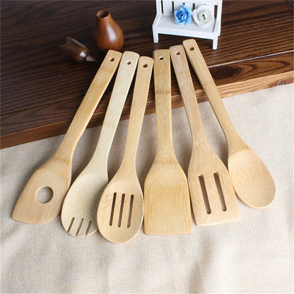 🥄 ✨ Glomexia Bamboo Kitchen Utensil Set