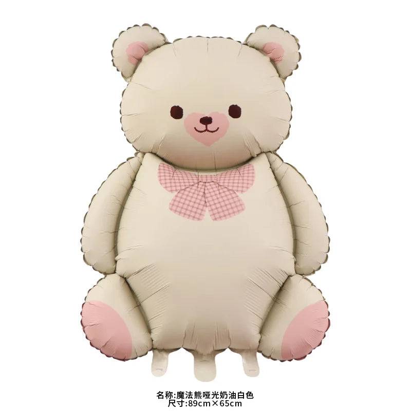 Premium Teddy Bear Birthday Balloon Decoration Set