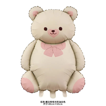 Premium Teddy Bear Birthday Balloon Decoration Set