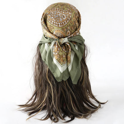Women’s Luxury Printed Square Silk Scarf