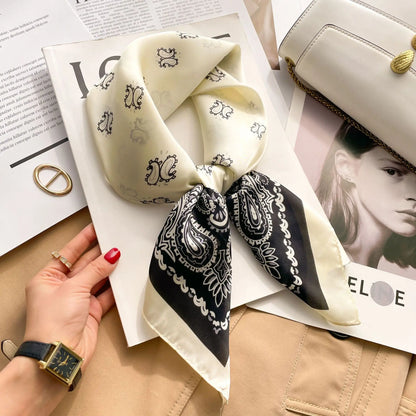 Women’s Luxury Silk Square Scarf Neckerchief