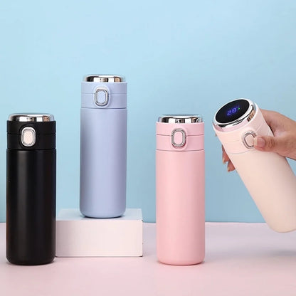 ☕ Smart Temperature Display Vacuum Flask (400–420ml)