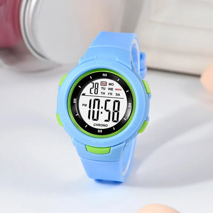 Kids Digital Watch – Luminous Waterproof Alarm Clock