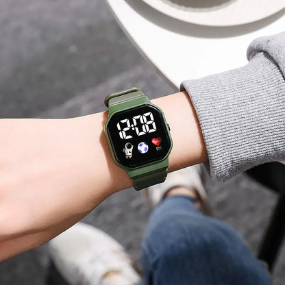 ⌚ Kids LED Sports Digital Watch | Waterproof Square Dial Watch for Boys & Girls 🚀