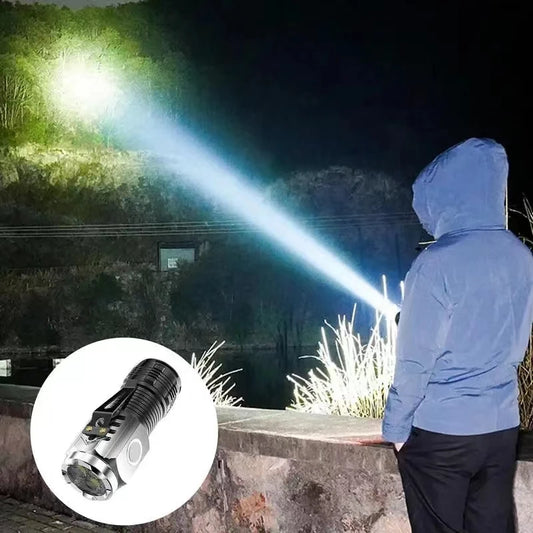 🔦 LED Strong Light Rechargeable Flashlight | Mini Multi-Functional Torch