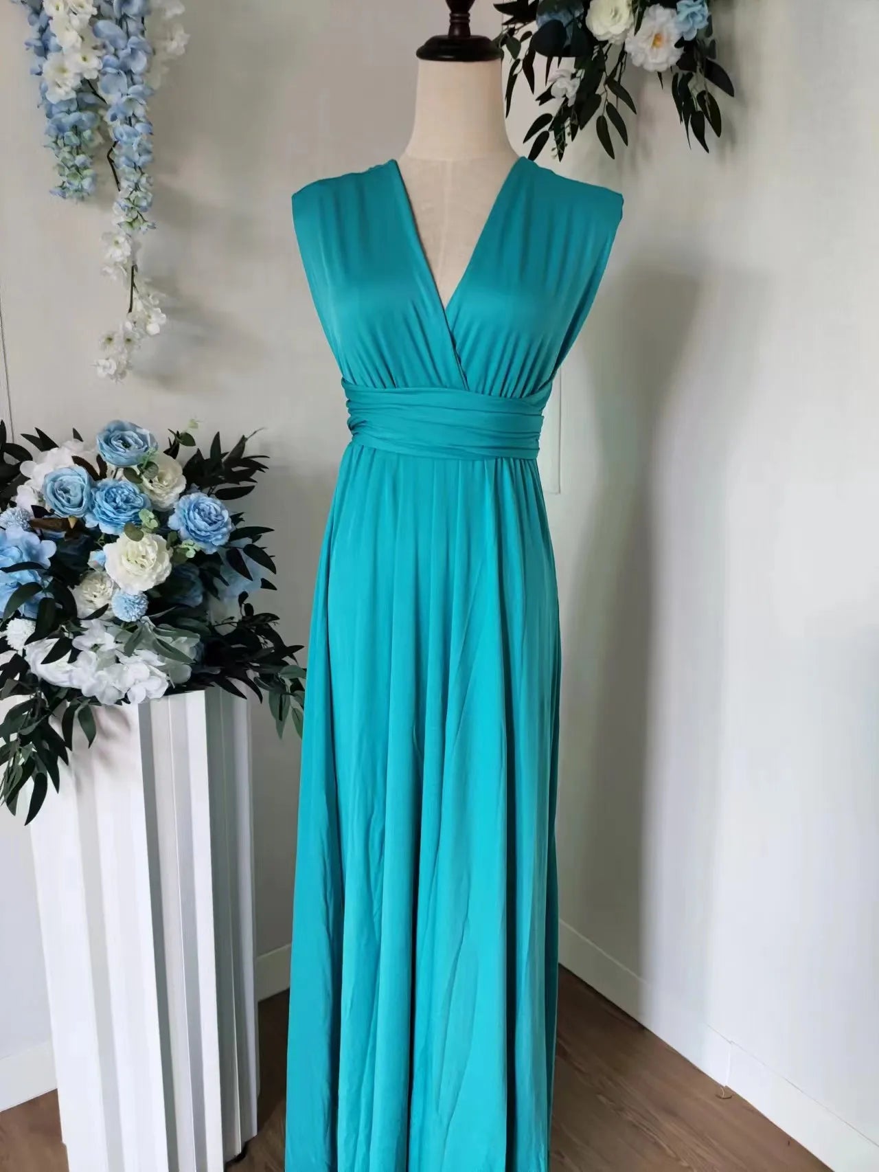 Rust Infinity Multiway Maxi Dress – Bridesmaid & Evening Gown