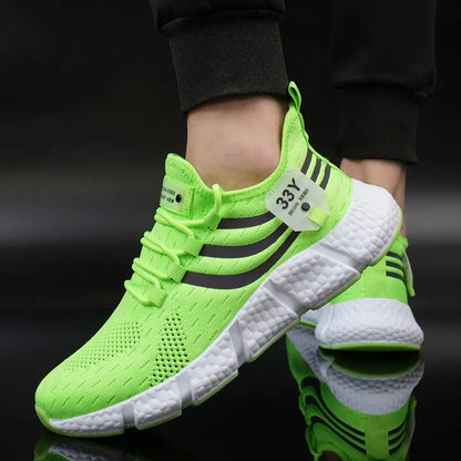 Men’s Lightweight Running Shoes | Breathable Air Mesh Sneakers with Anti-Odor & Durable TPR Sole