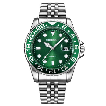 Glomexia Men’s Green Quartz Watch 💚
