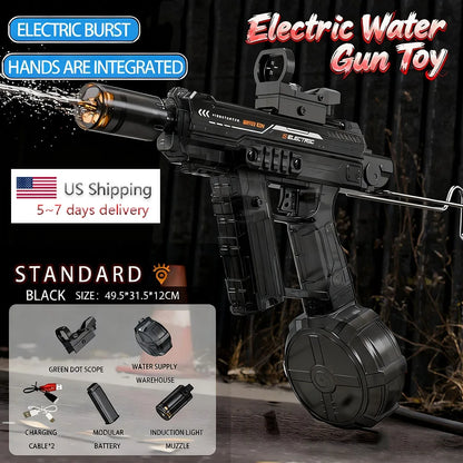 LED Flame Effect Rechargeable Water Gun