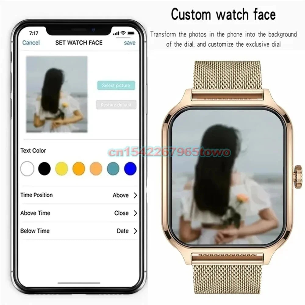 Full Touch Smart Watch – Bluetooth Call Fitness Tracker