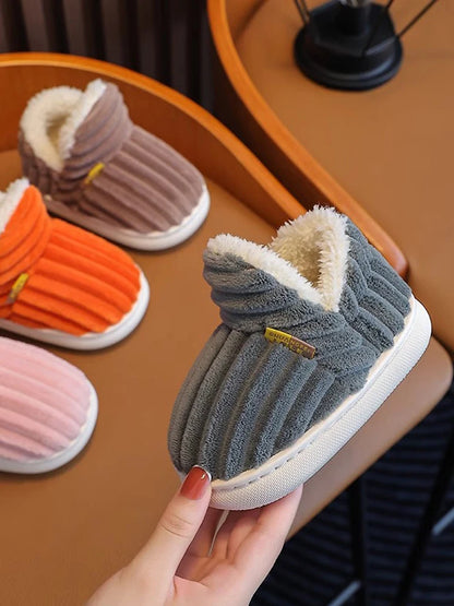 Kids Winter Plush Slippers ❄️🧸 | Anti-Slip Warm Indoor Shoes