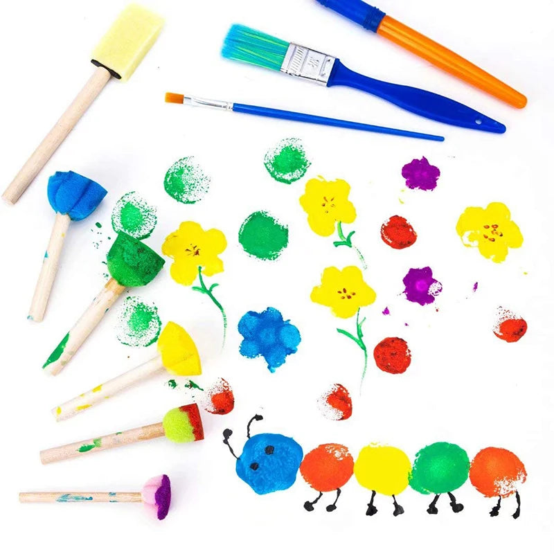 Kids EVA Painting Sponge Brush & Stamp Set