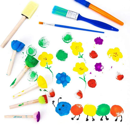 Kids EVA Painting Sponge Brush & Stamp Set
