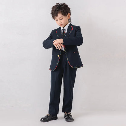 Kids Plaid Coat Set – Autumn Casual Outfit