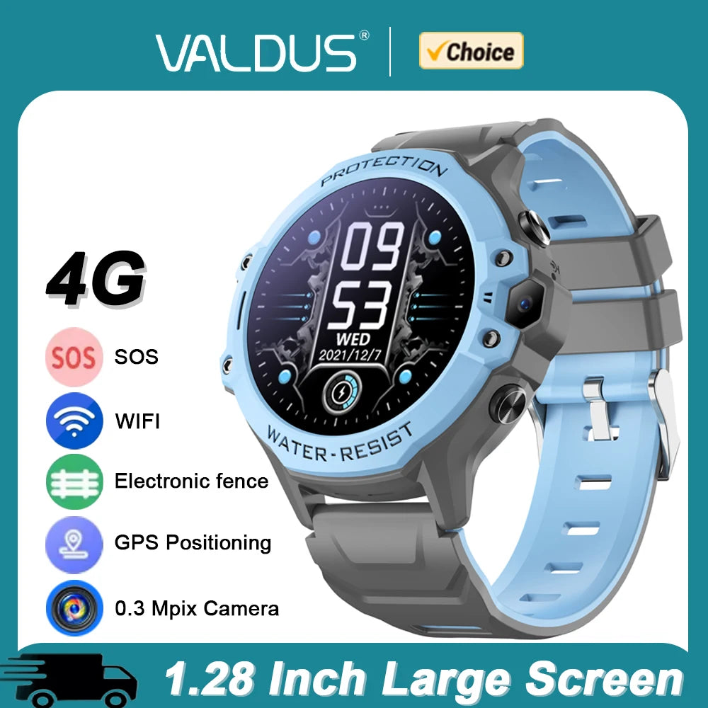 Glomexia Kids Smartwatch – GPS Tracker, Video Call & SOS