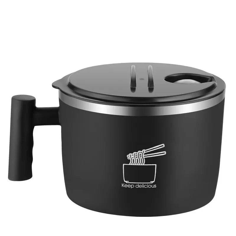 🍜 ✨ Glomexia Stainless Steel Noodle Bowl with Lid