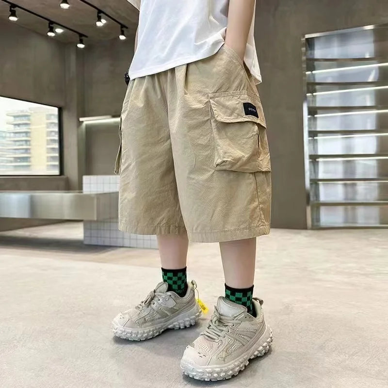 Premium Boys Summer Cargo Shorts – Comfortable Loose Fit (3-14Y)