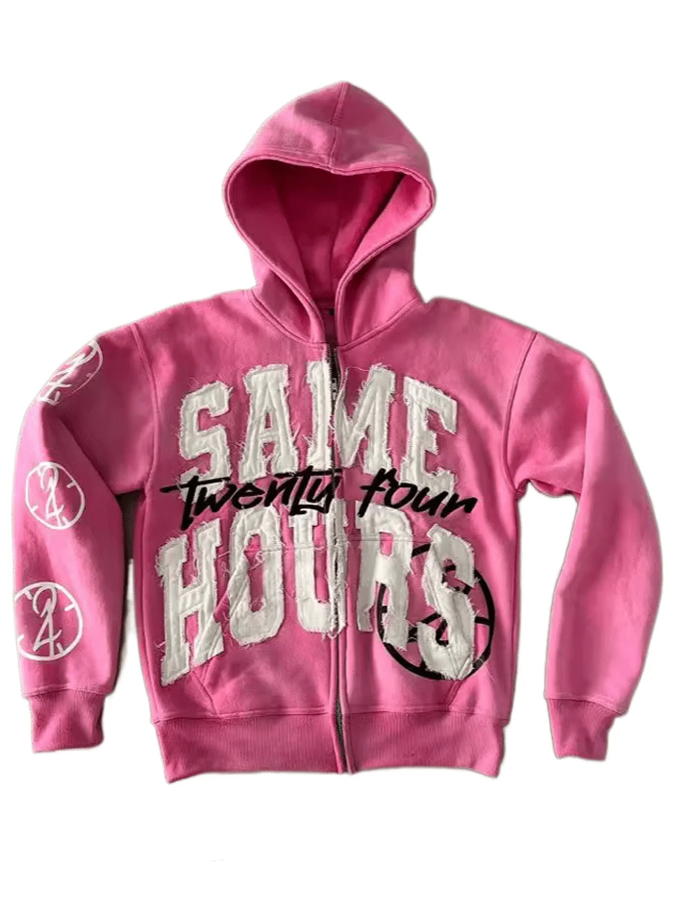 Glomexia Y2K Zip-Up Hoodie – Oversized Streetwear Sweatshirt