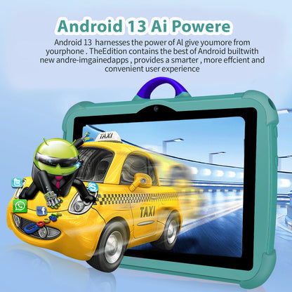 Smart Kids 7″ Android Tablet 🎮📱 | 4GB RAM 64GB | Learn & Play – Glomexia
