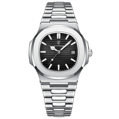 ⌚ POEDAGAR Square Quartz Watch for Men