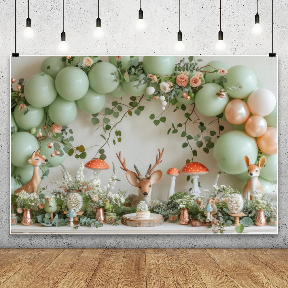 Blue Starry Sky Baby Shower & Birthday Backdrop | Cloud & Moon Party Photo Background