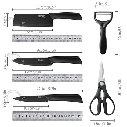 🔪 ✨ Glomexia Premium Knife Set (3–5 PCS)