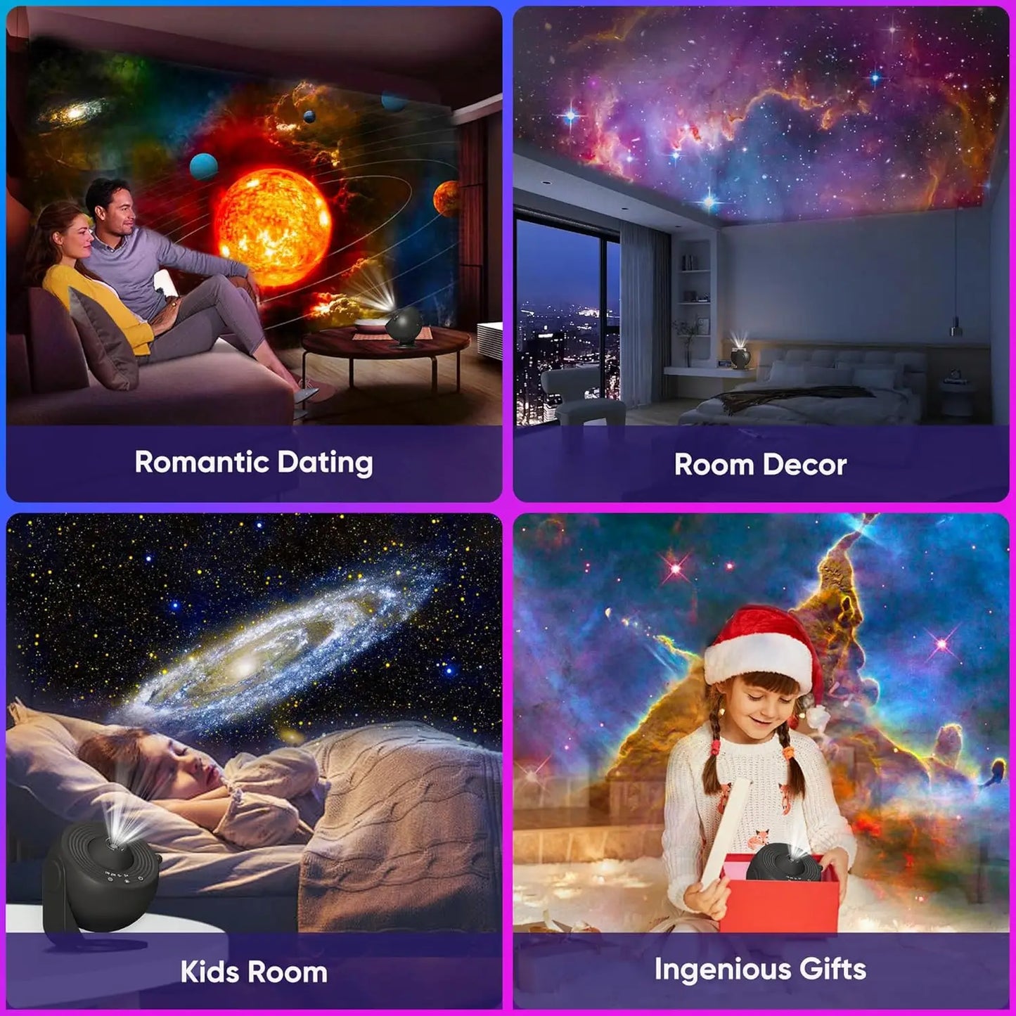 HD Starry Sky Galaxy Projection Lamp