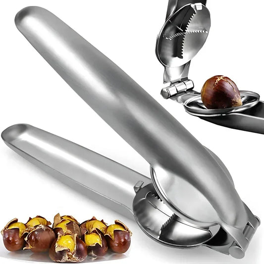 🥜 Stainless Steel Chestnut Opener – Nut Cracker Tool 🔪
