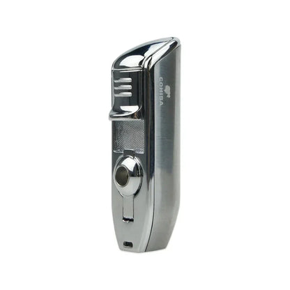 Premium Windproof Cigar Lighter with Triple Punch