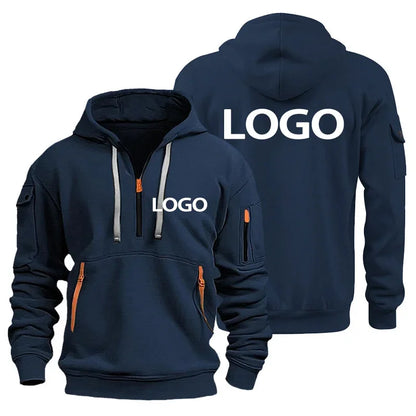Glomexia Men’s Sports Hoodie – Zipper Sweatshirt with Arm Pocket