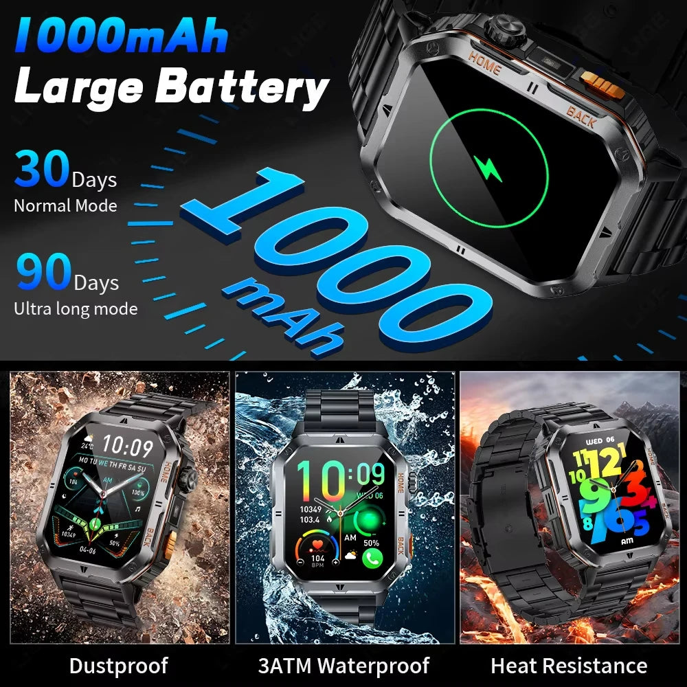 ⌚ 2.01” AMOLED GPS Smart Watch with Bluetooth Calling 🚀