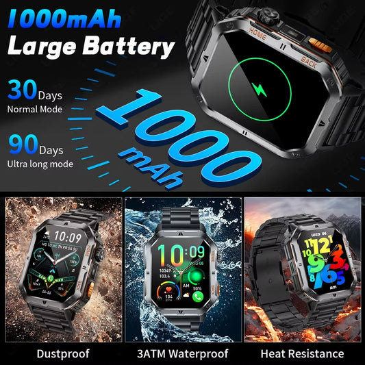 ⌚ 2.01” AMOLED GPS Smart Watch with Bluetooth Calling 🚀