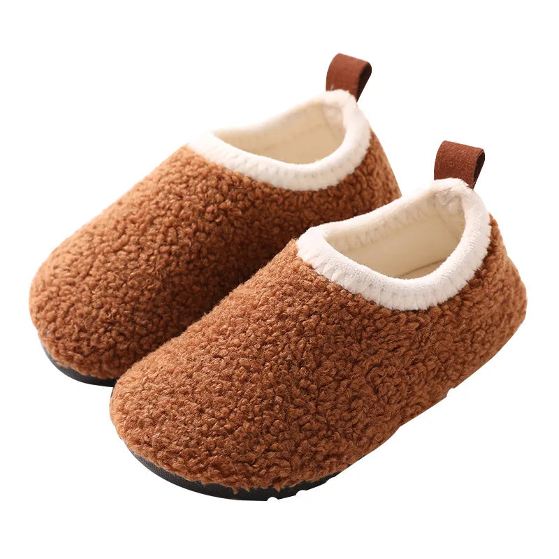 Kids Winter Cotton Slippers 🧸 | Warm Anti-Slip Home Shoes