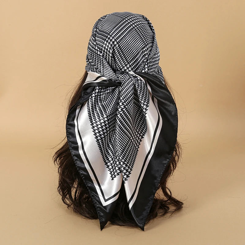 Premium 90x90 Paisley Fashion Scarf | Women Headband | GLOMEXIA