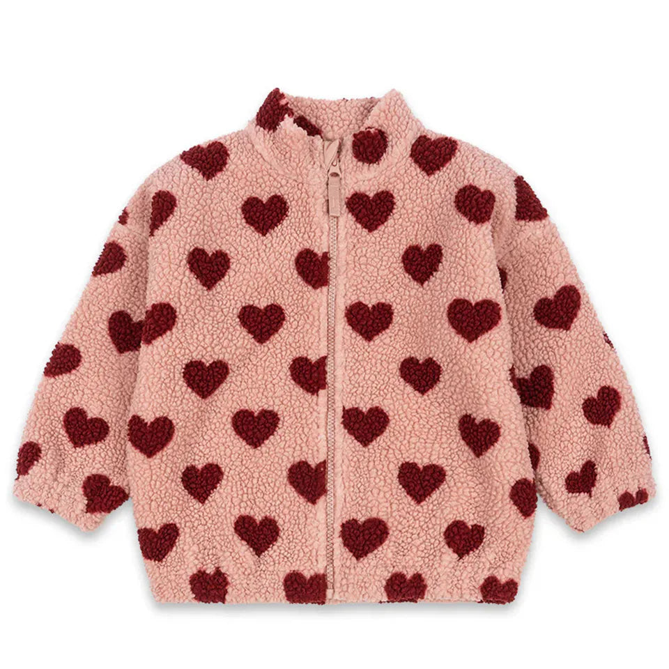 Premium Lambswool Kids Winter Jacket | Warm Cherry Coat | GLOMEXIA