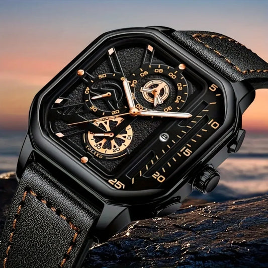 ⌚ Men’s Minimalist Quartz Leather Watch ✨
🕰️ Product Description