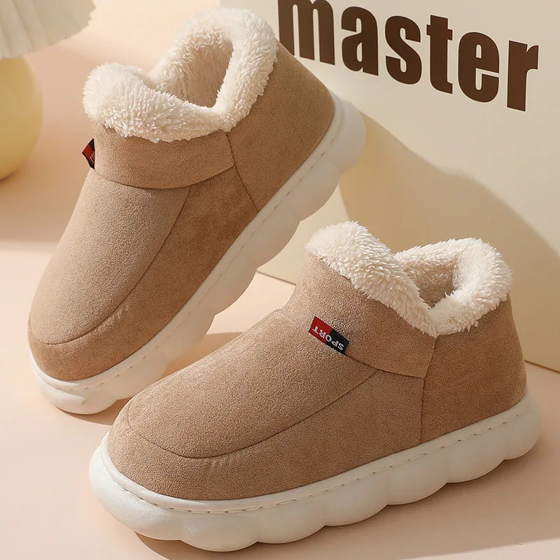 Glomexia Men’s Winter Fur Slippers ❄️👞