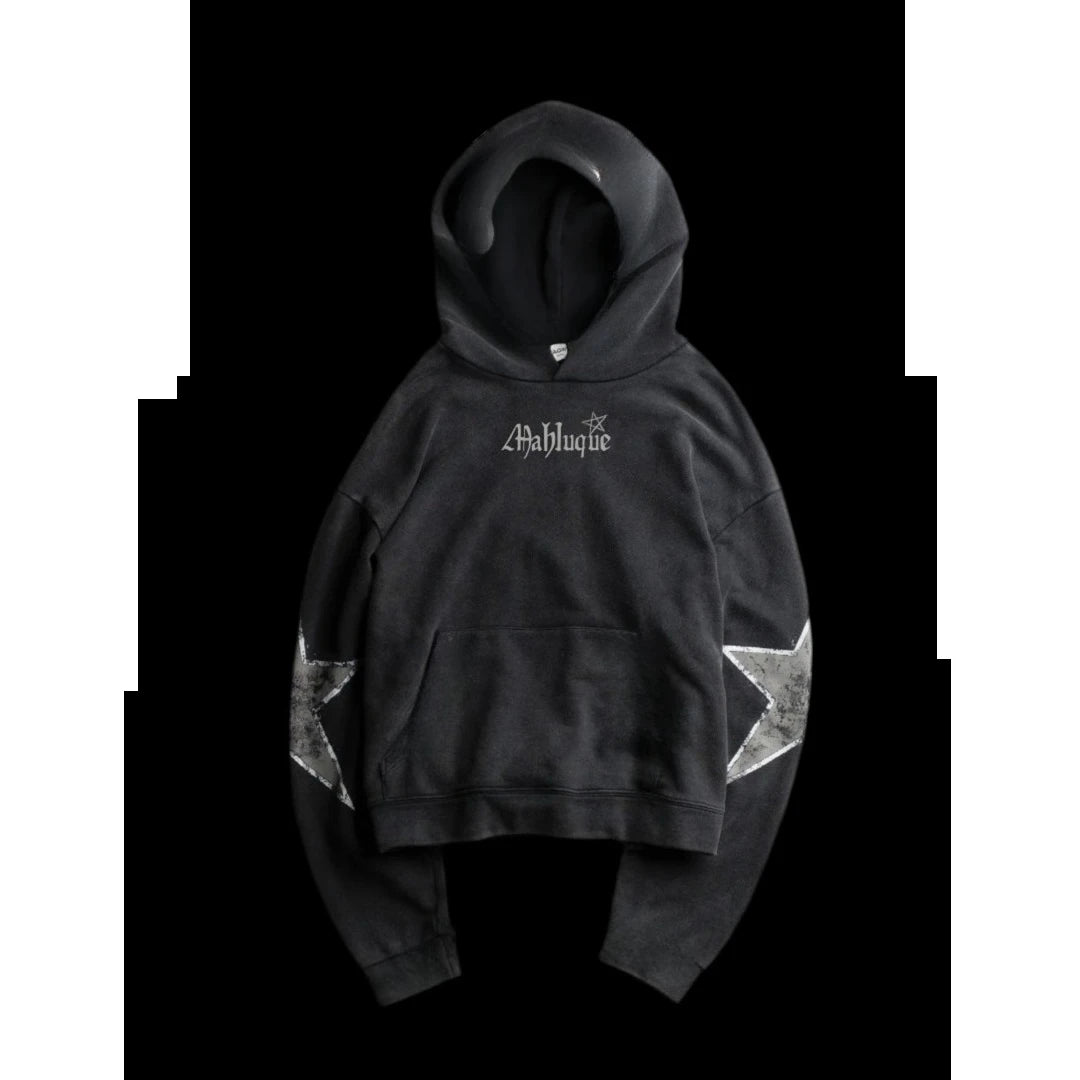 Vintage Skull Zip-Up Hoodie – Y2K Streetwear Sweatshirt for Men