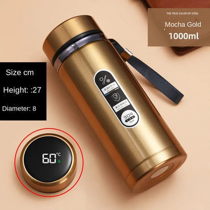 🌡️ Stainless Steel LED Temperature Thermos Bottle 💧✨