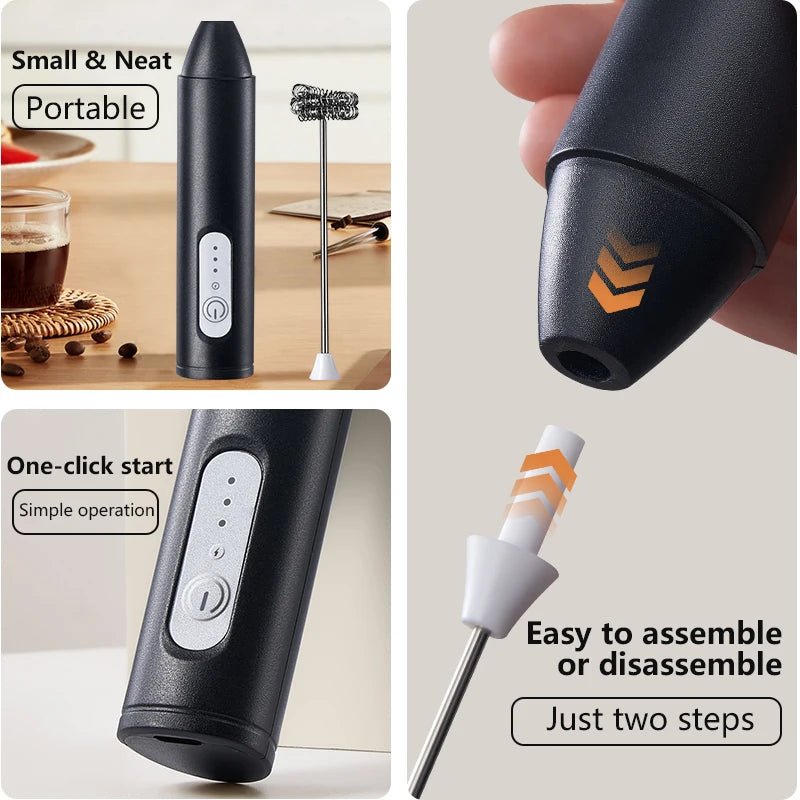 ☕ ✨ Glomexia USB Electric Coffee Frother