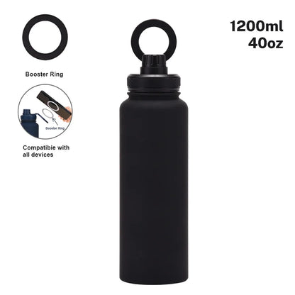 PuraCool 1200ml Stainless Steel Insulated Water Bottle 💧 | Sports & Travel Flask